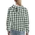 thumbnail image 7 of Picia Scottish Checkered Pattern Casual Women's Hoodie, Hooded Sweatshirt with Kangaroo Pocket, Comfortable Pullover with Eye-catching Drawstrings-XX-Large, 7 of 7