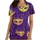 thumbnail image 1 of Tops Cortos para las Mujeres Impreso Bolsillo V-Cuello Enfermera Estilo Blusa, Casual Y Cómodo Manga Corta Superior, 1 of 9