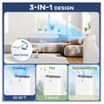 thumbnail image 3 of 14000 BTU Portable Air Conditioner, Inverter Dual Hose AC for 700 Sq Ft, Cool, Dehumidifier, Fan, Window Kit Included, 3 of 5