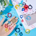 thumbnail image 3 of 36Pcs 3 Size Anti-Lost Lanyard Set 8mm 13mm 21mm Silicone Pendant Adjustable Rubber Rings Soft Protective Fixing Case Replacement Multipurpose Pen Keychain Small Item, 3 of 9