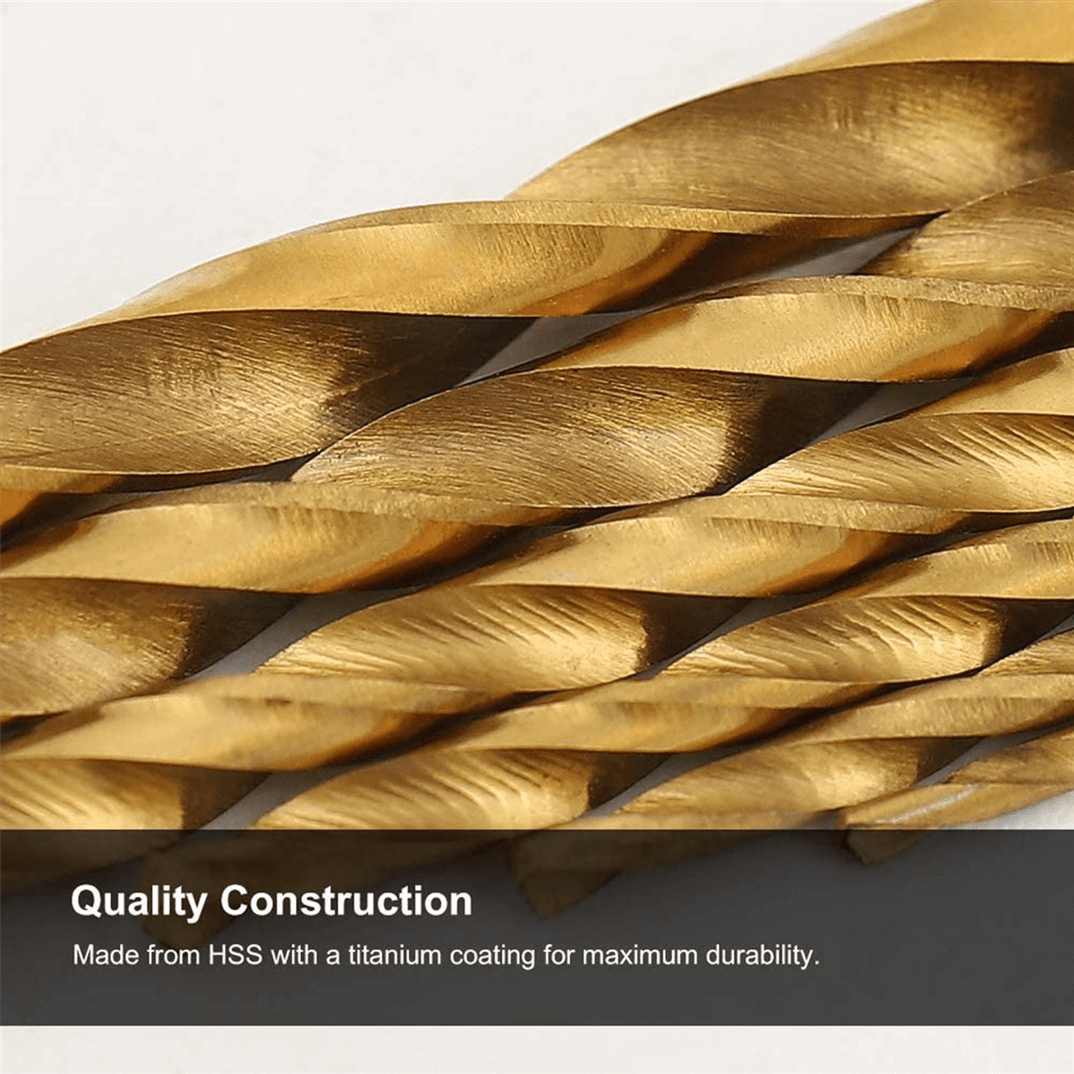 360 Pcs Titanium Drill Bit Set HSS Drill Bits for Metal, Steel, Wood, Plastic, Copper, Aluminum Alloy, 1mm to 3.5mm,360 x Titanium Drill Bits,Golden