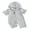Gray, variant on Bagilaanoe Newborn Baby Girl Boys Hooded Jumpsuit Short Sleeve Summer Bodysuit 3M 6M 12M Infant Zip Up One Piece Romper