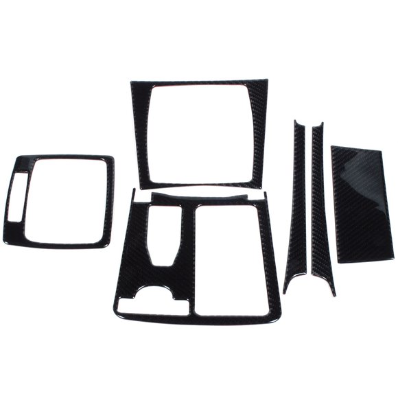 1set Interior Central Control Panel Trim Cover for Mercedes C Class W204 2007-2013 & 4 PCS Car Door Inner Handle Panel