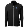 thumbnail image 2 of Men's Cutter & Buck Black Los Angeles Rams Adapt Eco Knit Hybrid Recycled Big & Tall Full-Zip Throwback Jacket, 2 of 3