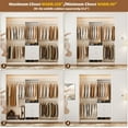 thumbnail image 5 of Homieasy Closet System, Closet Organizer with 3 Wooden Drawers, Closet Organizer System, Walk-in Closet Wardrobe Clothes Rack with 4 Hanging Rods, Garment Rack, White, 5 of 7