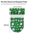 thumbnail image 5 of KUIFORTI St.patricks Day Toilet Seat Cover Washable Toilet Lid Cover Green Leaf Toilet Cover Dust Cover St.patrick's Day Decorations, 5 of 6