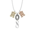 thumbnail image 2 of Delight Jewelry Faith Infinity Sign Multi-Colored Crystal Mom Charm Necklace, 2 of 5