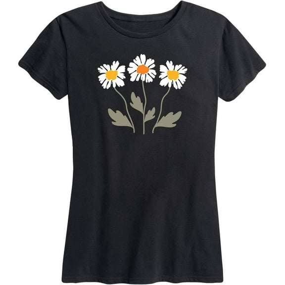 Instant Message - Retro Daisies - Women's Short Sleeve Graphic T-Shirt