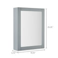 thumbnail image 3 of Mainstays Mirror Medicine Cabinet with Adjustable Shelves, Soft Silver, 3 of 6