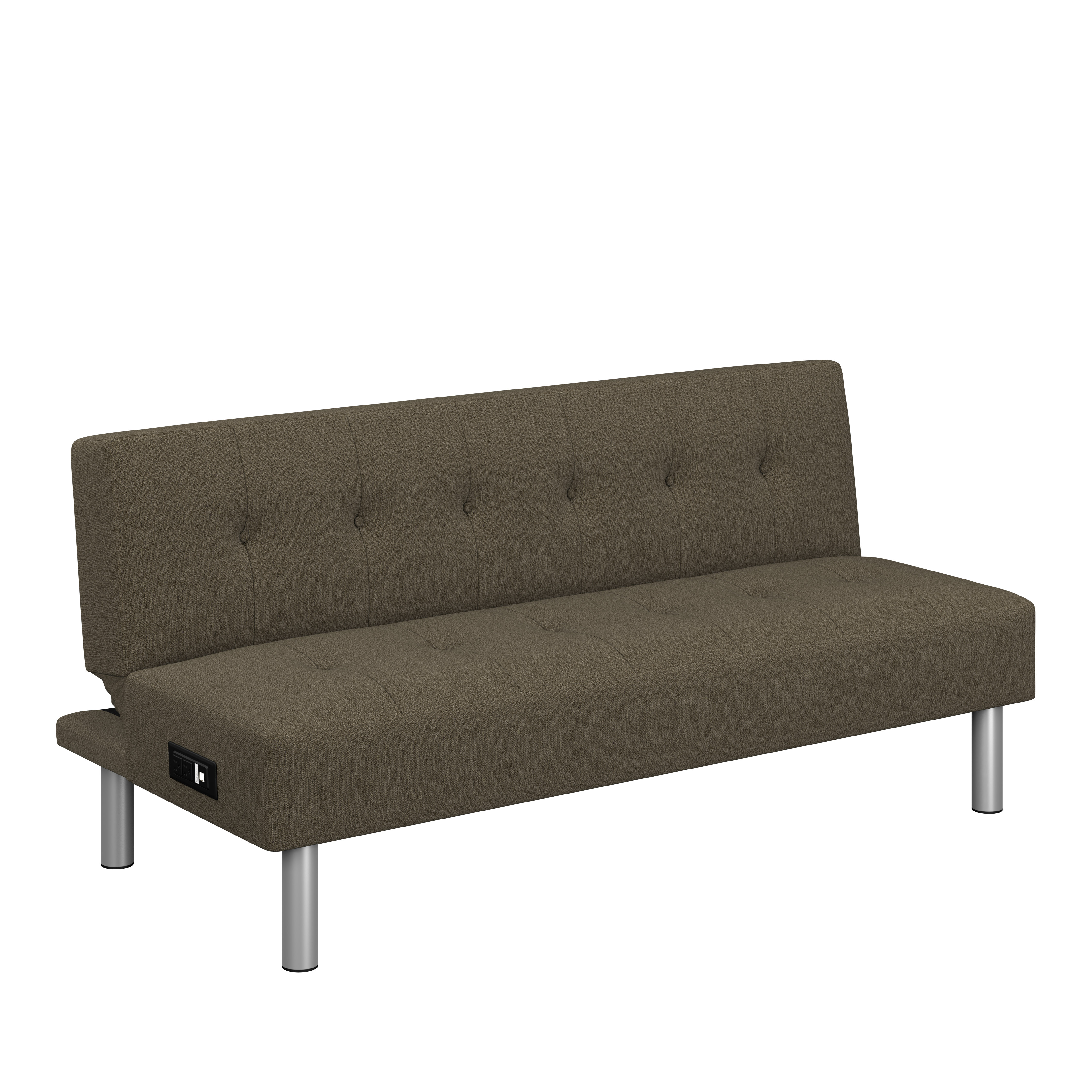 Serta Canon Futon with Power, Brown Fabric - image 3 of 15