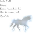 thumbnail image 5 of Horse Freshie Silicone Mold 3.25 x 4.1 x 0.8 inches Equestrian Buck Bronco Western Dressage Scented Aroma Beads Supplies Resin, Car Candles, Soap Oven Safe Bake Heat Resistant to 400 F, 5 of 6