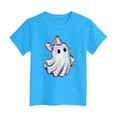thumbnail image 4 of HCNTES Bruh Ghost Halloween Pumpkin Candy Men Boys Teens Kids T-Shirt(R440-Blue,5-6 Years), 4 of 5