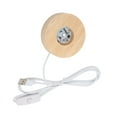 thumbnail image 3 of Oubit Lampe en Bois à LED, Base Lumineuse LED USB Base d'Affichage LED Performance de Premier Ordre, 3 of 9