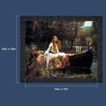 thumbnail image 2 of The Lady of Shalott Framed Print by John William Waterhouse, World Famous Wall Art Collection, Grace Your Living Room or Kitchen Decor With This Print, 11x14, 2484CH, 2 of 7