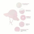 thumbnail image 4 of Gubotare Girls Sun Hats for Big Kids Kids Sun Hat UV Protection Summer Beach Play Hats Wide Brim Neck Flap for Girls Boys (Pink,Size 4-6 Years), 4 of 7