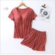 thumbnail image 4 of Conjunto de dos piezas de Pijama de verano para mujer, pijamas para dormir, novedad de verano, pijamas de Modal para mujer con copas de talla grande, trajes para el hogar de M-3XL, 4 of 5