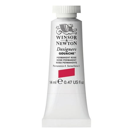 UPC: 0000050946112 | Winsor & Newton Designers Gouache Color  14ml  Permanent Rose