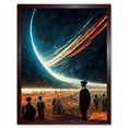 thumbnail image 1 of The Collision Sci Fi Fantasy Space Art Print Framed Poster Wall Decor 12x16 inch, 1 of 5