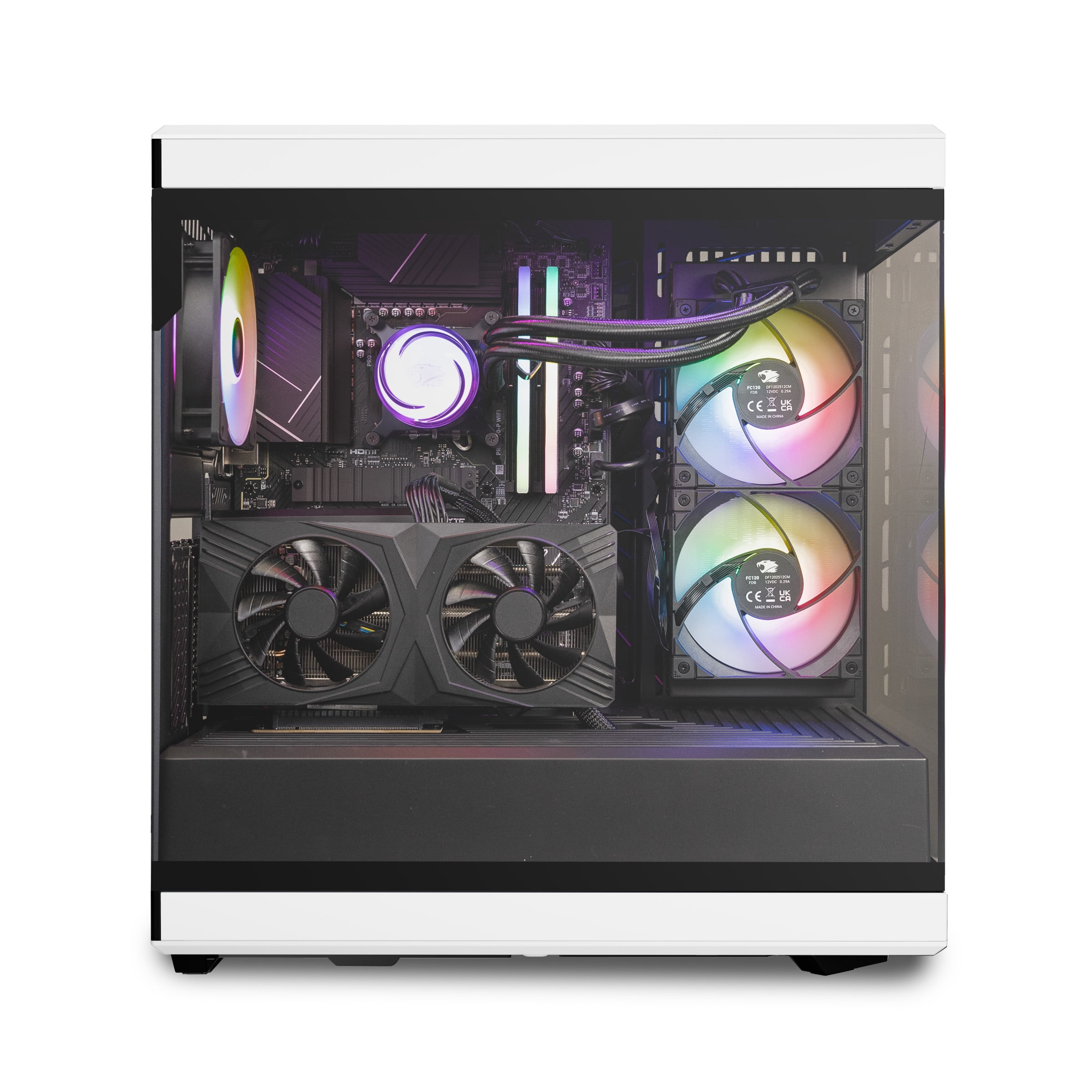 iBUYPOWER Y40 PRO White Gaming PC Desktop Computer Intel Core i9 14900F CPU, NVIDIA GeForce RTX 5080 16GB GPU, 32GB DDR5 RGB RAM, 2TB NVMe SSD, Windows 11 Home, Keyboard, Mouse - Black Y40WI9N5801