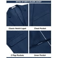 thumbnail image 5 of COOFANDY Men's Suits 2 Piece Slim Fit Suit Set 2 Button Lightweight Casual Knit Blazer Suit Jacket Pants, 5 of 6