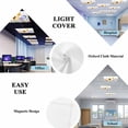 thumbnail image 4 of 2 Pack Pastoral Flowers Fluorescent Light Covers for Ceiling Lights Summer Sunflower Plants Leaves Magnetic Ceiling Light Covers Overhead Light Filters for Office Classroom Home, 4 of 9