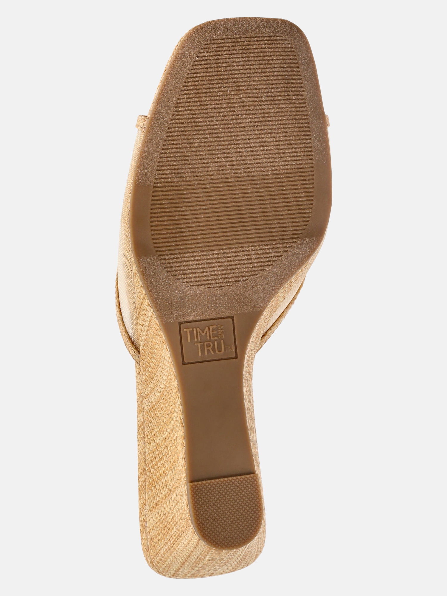 Time and Tru Women's Slip On Wedge Sandals