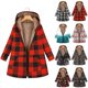 thumbnail image 4 of Top de Abrigo de Invierno de Navidad Para Mujer Blusa de Chaqueta Con Cremallera de Bolsillo Con Cordón de Colorblock de Manga Larga Con Capucha Odeerbi  ODB193945, 4 of 4