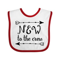 Inktastic Baby New to the Crew Arrows Boys or Girls Baby Bib