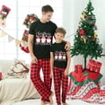 thumbnail image 2 of Pijamas familiares a juego de Navidad, conjunto de Pijamas cortos negros de Gnomies, 2 of 3