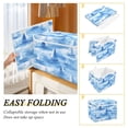 thumbnail image 3 of Iauyy Large Storage Box with Lid - Foldable Home Storage Bins for Clothes Toy Holiday Decor, White Sailing Boat (42*32*30cm), 3 of 6
