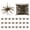 Pumpkin Color, variant on Bombrooster 25-Pack Single Color Sea Urchin Bass Lures, Glitter PET Soft Baits for Drop Shot, Wacky Rig, Ned Rig, Sizes 1.5 / 2.75 / 3.5 / 4 in