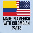 thumbnail image 2 of CafePress - Made In America With Colombian Parts Body Suit - Baby Light Bodysuit, Size Newborn - 24 Months, 2 of 4