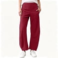 thumbnail image 2 of Otvok Women Comfort Daily Wear Bottoms, Wrinkle Resistant Elastic Waist Wide Leg Travel Pants with Pockets, 2 of 7