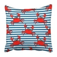 thumbnail image 1 of RYLABLUE Cute Kids For Girls And Boys Colorful Crab On The Abstract Create Fun Cartoon Drawing Pillowcase 16x16 inch, 1 of 1