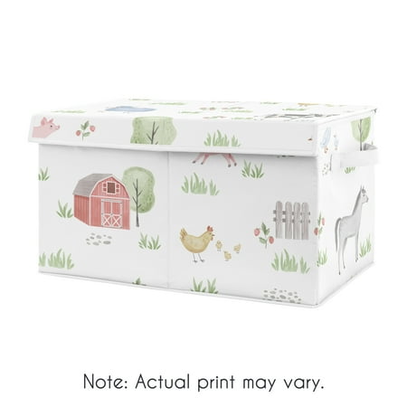 UPC: 0846480079521 | Farm Animals Storage Fabric Toy Box by Sweet Jojo Designs