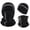 Black, variant on SYMOID Windproof Winter Beanie & Neck Gaiter Set, 2-Piece Thermal Fleece Hat & Warmer with Reflective Strip for Men Women,Size Free Size
