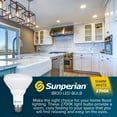thumbnail image 6 of Sunperian BR30 LED Flood Bulb, 8.5W, 2700K Warm White, 800 Lumens, Dimmable, Enclosed Fixture Rated, UL Listed 4-Pack, 6 of 7