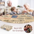 thumbnail image 5 of Grandpa Blanket, Grandpa Gifts from Grandkids, Birthday Gifts for Grandpa from Grandson Granddaughter, for Best Grandpa, Grandpa Soft Bed Flannel Letter Throw Blanket 60" X 80", 5 of 6