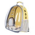 thumbnail image 3 of Cat Backpack, Ventilation Holes Transparent Window Reinforced Handle Large Space Pet Carrier Backpack  For Dogs For Walking, 3 of 8