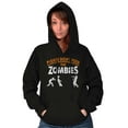 thumbnail image 3 of Please Don’t Feed the Zombies Unisex Plus Fleece Graphic Hoodie Brisco Brands 2X, 3 of 5