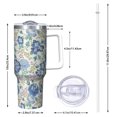 thumbnail image 2 of OBREWU Pioneer Flower Tumbler with Handle and Lid,40oz Pioneer Flower Double Wall Vacuum Insulated Tumbler,Pioneer Flower Cups Gift for Women and Men, 2 of 7