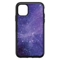 thumbnail image 1 of DistinctInk Custom SKIN / DECAL compatible with OtterBox Symmetry for iPhone 11 (6.1" Screen) - Purple Black White Stars Nebula - Show Your Love of Astronomy, 1 of 5