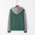 thumbnail image 4 of Puntoco Mujeres Casual Pullover Patchwork Color Manga Larga Con Capucha Bolsillo Blusa Tops Sudaderas Liquidación Puntoco Puntoco-1407, 4 of 7