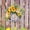yellow-Free Size, variant on CxhicLuv Sunflower Letter Wreath Door Decoration, Holiday Wall & Window Decor, Mini Leaf Wreath for Spring & Summer, Indoor/Outdoor Hanging Décor for Front Door & Fireplace