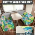 thumbnail image 2 of Uorisanigo 2 Pack Camper Dinette Cushion Covers Stretchable Hawaiian Banana Leaf RV Seat Sofa Cover Dirt-Resistant Couch Cushion Slipcovers Camper Decor Fit Most Travel Trailer Couch, 2 of 7