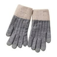 thumbnail image 2 of Cxenplz Womens Winter Knit Gloves Warm Touchscreen Gloves Windproof Thermal Sherpa Fleece Lined Gloves for Cold Weather, 2 of 4