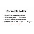 thumbnail image 2 of Driver Left Side Front Door Window Door Glass Compatible with Volkswagen Jetta 2006-2010 / Jetta (New) 2005 / GLI 2008-2010 4 Door Sedan Models / Jetta 4 Door Wagon 2008-2014 Models, 2 of 5