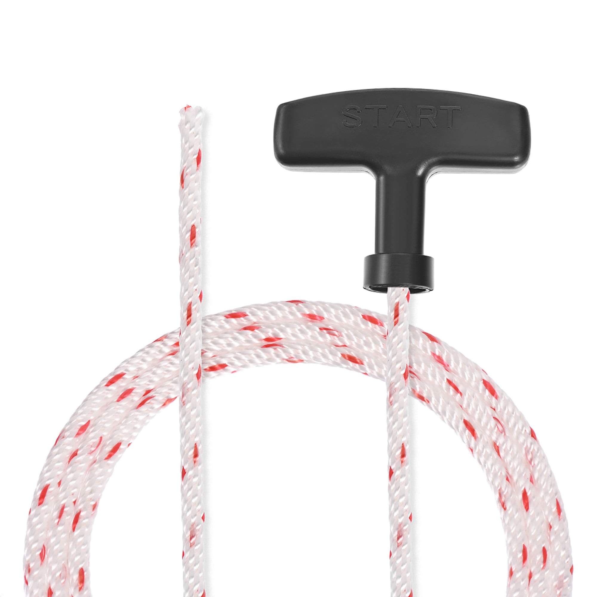 Recoil Starter Rope w Handle 5mm Dia 2.9m 9.5ft Polyester Pull Cord for