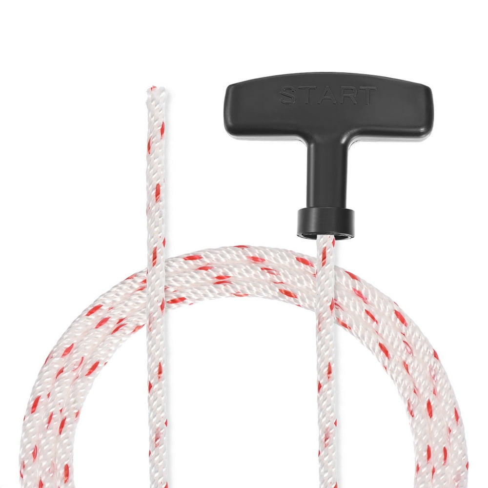 Recoil start Rope w Handle 5mm Dia 2.9m 9.5ft Polyester Pull Cord for