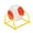 "Orange,12cm", variant on Transparent Hamster Running Jogging Ball Rack Pet Training Wheel Exercise Supply